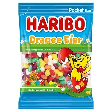 EEM-002423 HARIBO DRAGEE EIR 100G