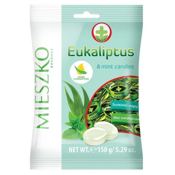 EEM-000284 EUKALIPTUSZ-MENTOL MIESZKO CUKORKA 150GR