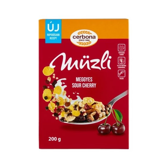 EEM-000384 CERBONA 200GR MEGGYES MÜZLI DOBOZ