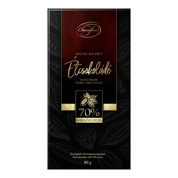 EEM-001835 TÁBLÁS ÉTCSOKOLÁDÉ 70% 60G CHOCOFIVE