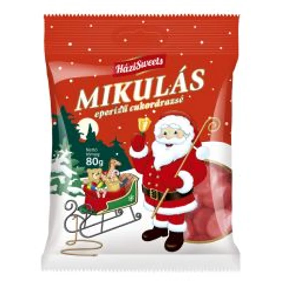 EEM-002076 MIKULÁS DRAZSÉ 80G HÁZISWEETS