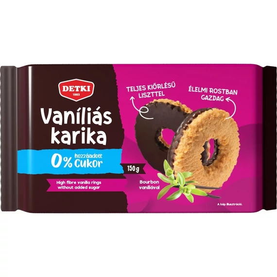 EEM-003141 DETKI HCN CUKOR NÉLKÜL VANÍLIÁS KARIKA 150G