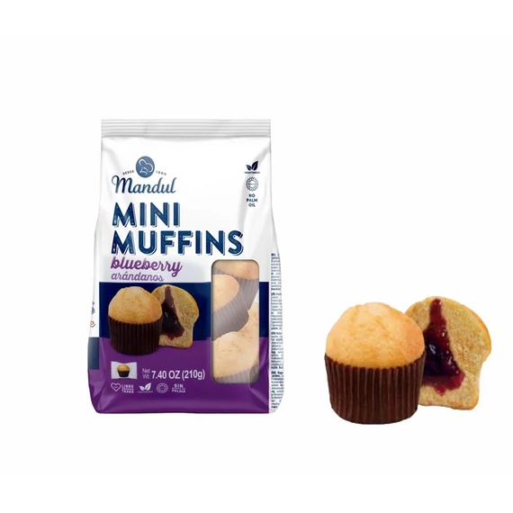 EEM-003232 MANDUL MINI MUFFINS ÁFONYÁS 210G