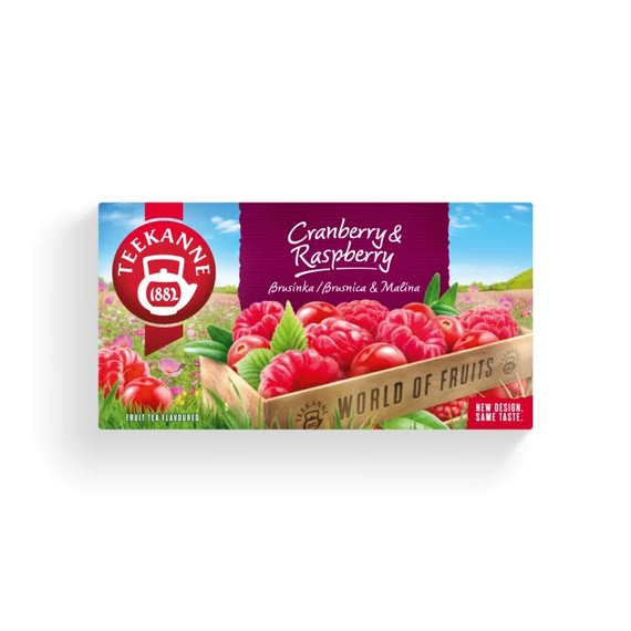 EEM-003306 TEEKANNE WOF vörösáfonya-málna ízű gyüm. tea 45G