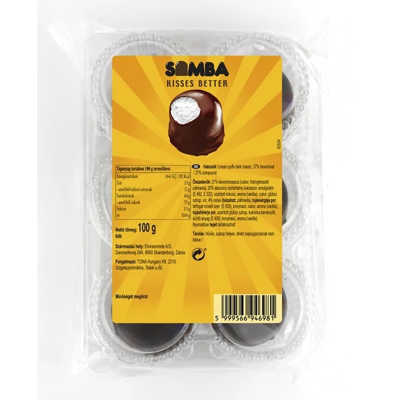 EEM-003346 HABCSÓK BEVONÓVAL 100G SAMBA