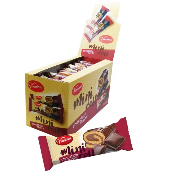 EEM-003479 VINCINNI MINI ROLLS CSOKOLÁDÉ ÍZŰ 30G