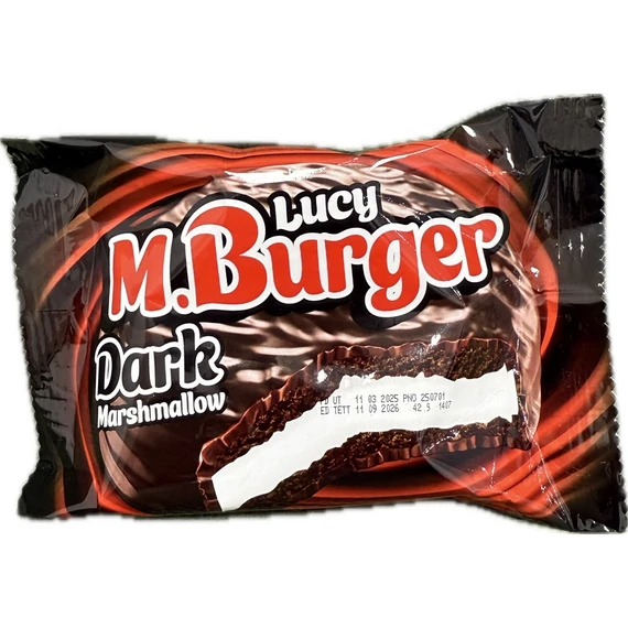 EEM-003525 M.BURGER DARK KEKSZ HABCUKORRAL TÖLTVE 42G