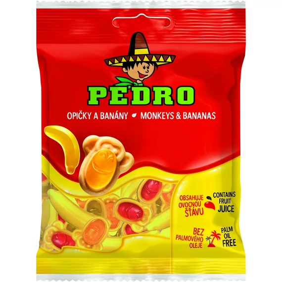 EEM-003538 PEDRO MONKEYS & BANAN gumicukor 80g