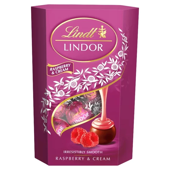 EEM-003562 LINDT LINDOR 200G RASBERRY&CREAM 200G