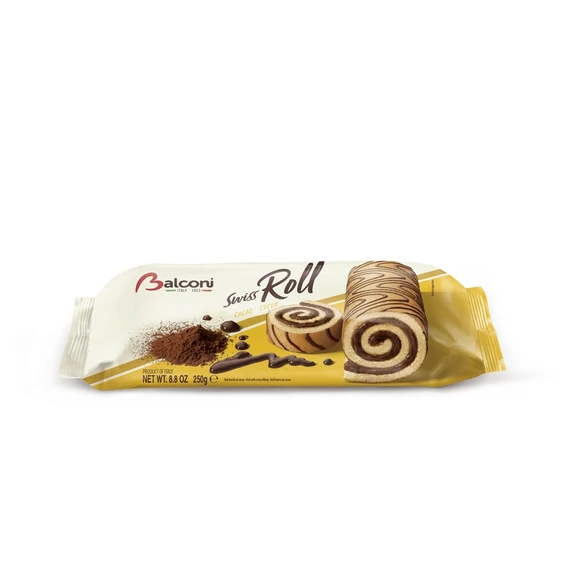 EEM-003793 BALCONI SWISS ROLL KAKAÓKRÉMES TEKERCS 250G